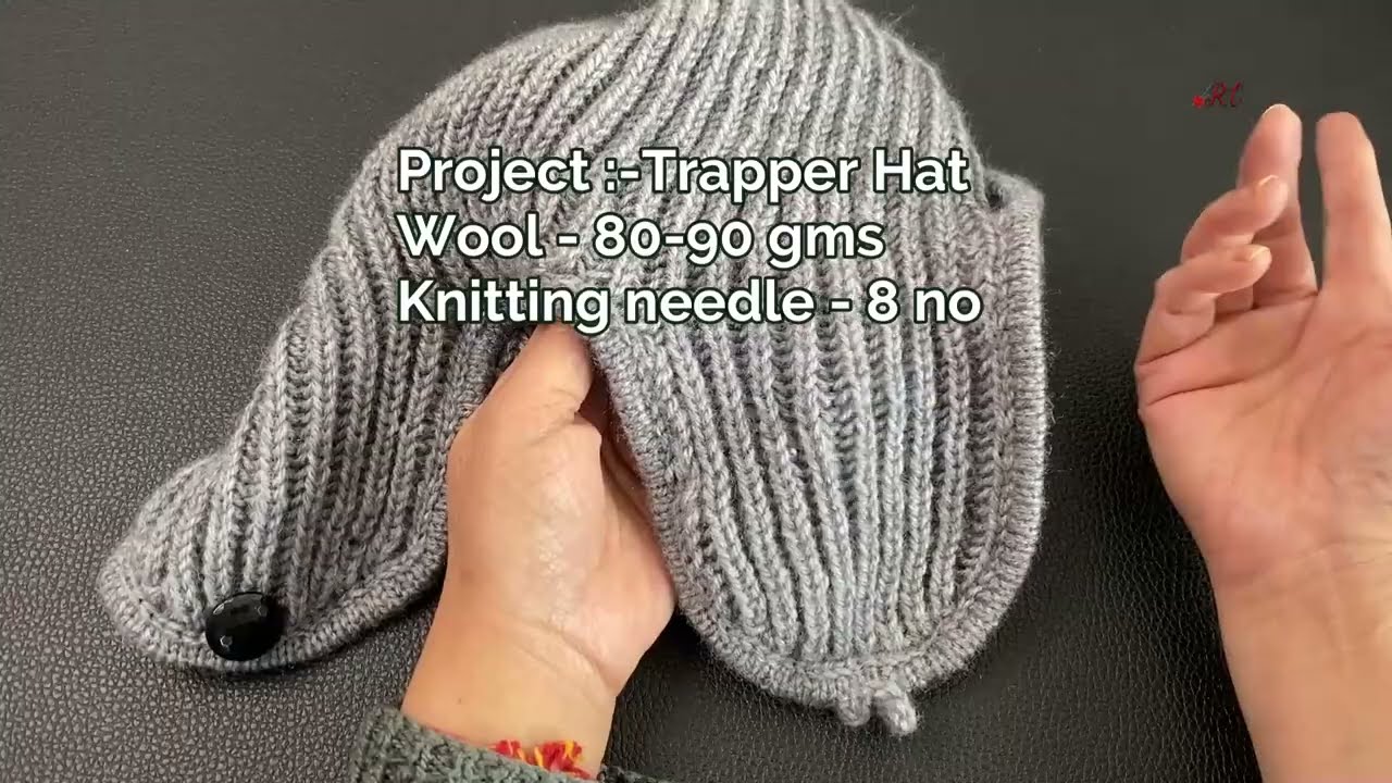 Knitting Trapper Hat | बहुत गर्म है ये टोपी जरूर बुनें || ritu creations | bomber hat | aviator caps