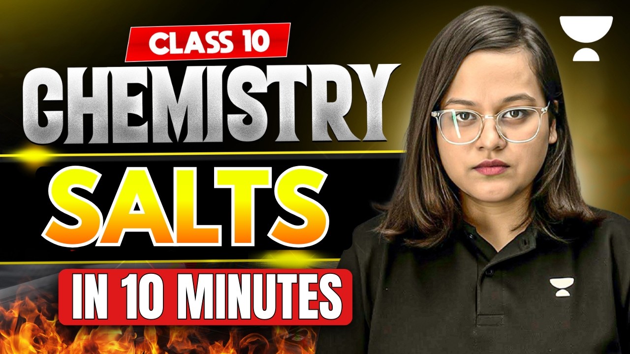 Salts in 10 Minutes || CBSE Class 10 Chemistry || Nikita Na'am