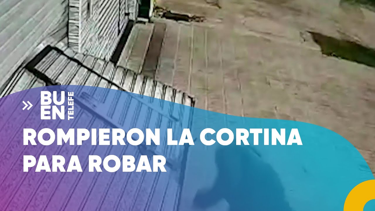 DELINCUENTES ROMPIERON la PERSIANA y ENTRARON a ROBAR un COMERCIO #BuenTelefe