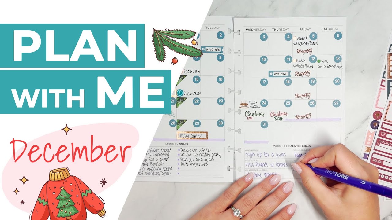 Plan with Me for December ft. Clever Fox Disc-Bound Weekly Planner