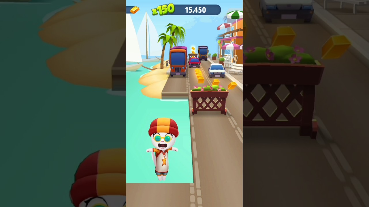 Talking Tom Gold Run VS Talking Tom Gold Run 2 Funny Fails & Falls Moments Android Gameplay #shorts