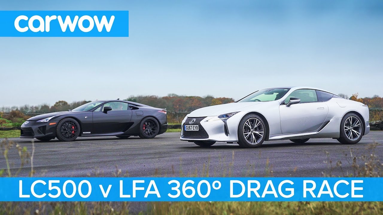 Lexus LFA vs Lexus LC500 - 360&deg; DRAG & ROLLING RACE