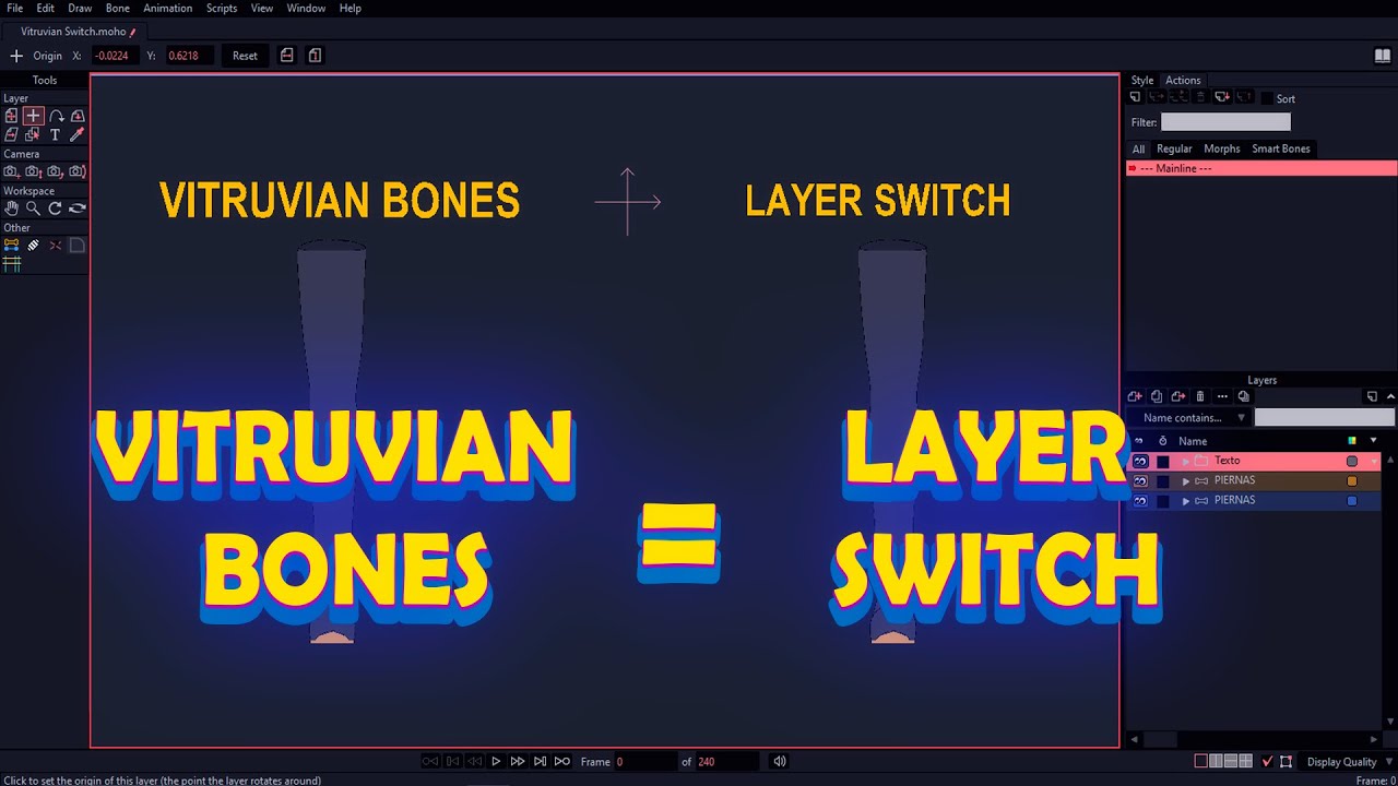 ¿Los Vitruvian Bones y Layer Switch son lo mismo? MOHO PRO.
