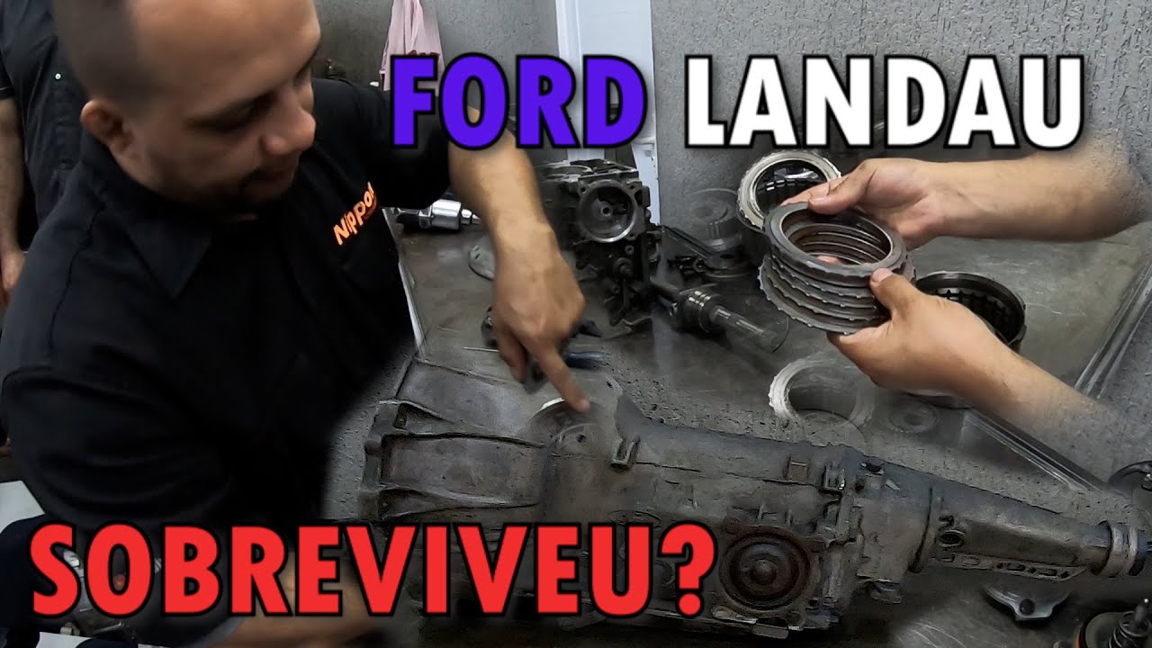 Ford Landau desmontagem da tranmissão C4.