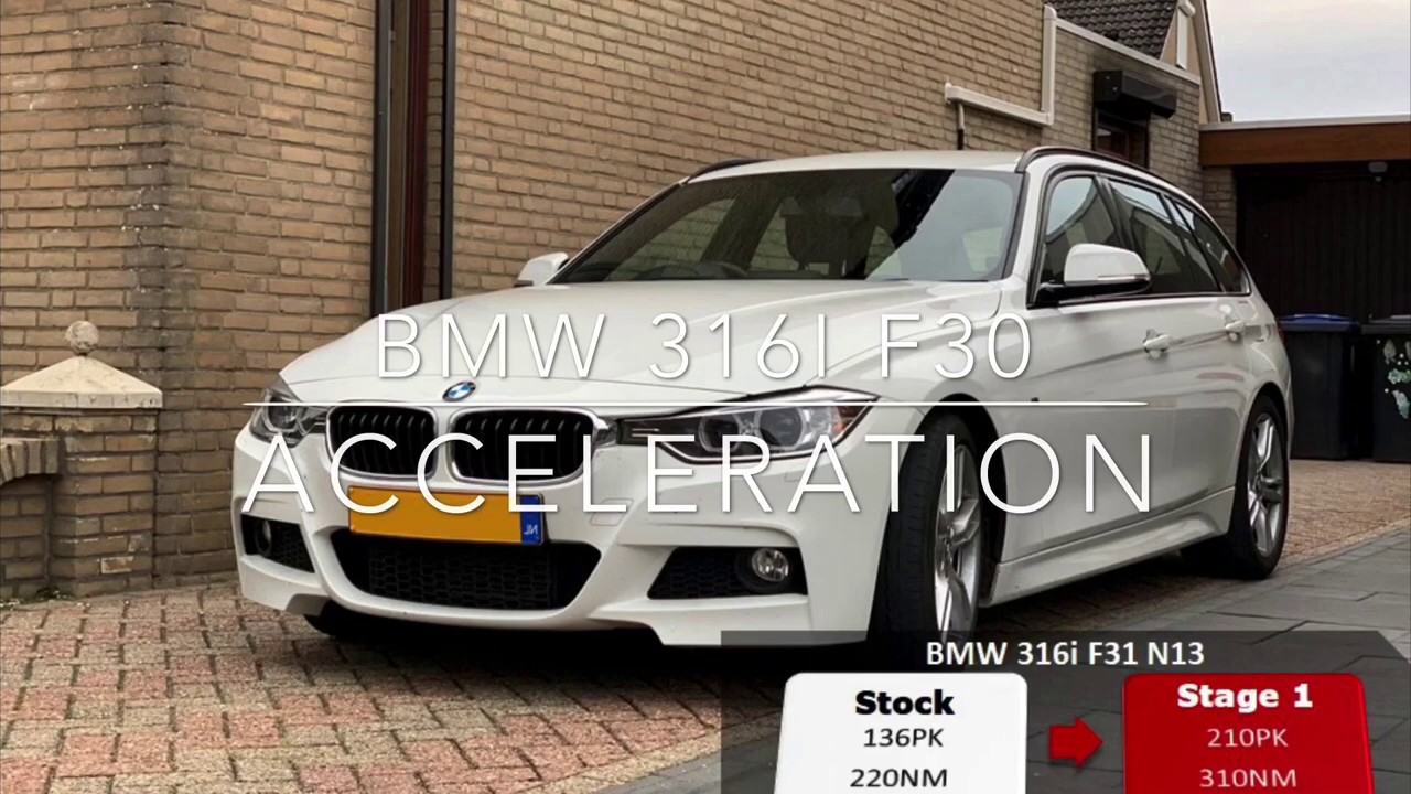 210HP BMW 316i F31 STOCK VS STAGE 1 TUNED  ACCELERATION - BERKPerformance