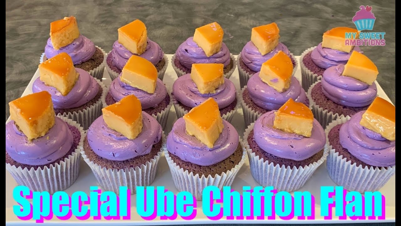 Special Ube Chiffon Flan