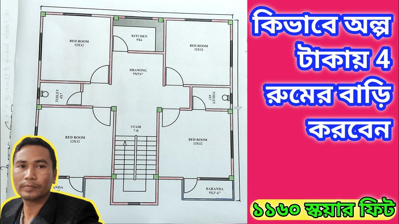 কিভাবে অল্প টাকায় 4 রুমের একতলা বাড়ি করবেন | How To Build A New Style Foundation |Build A Foundation