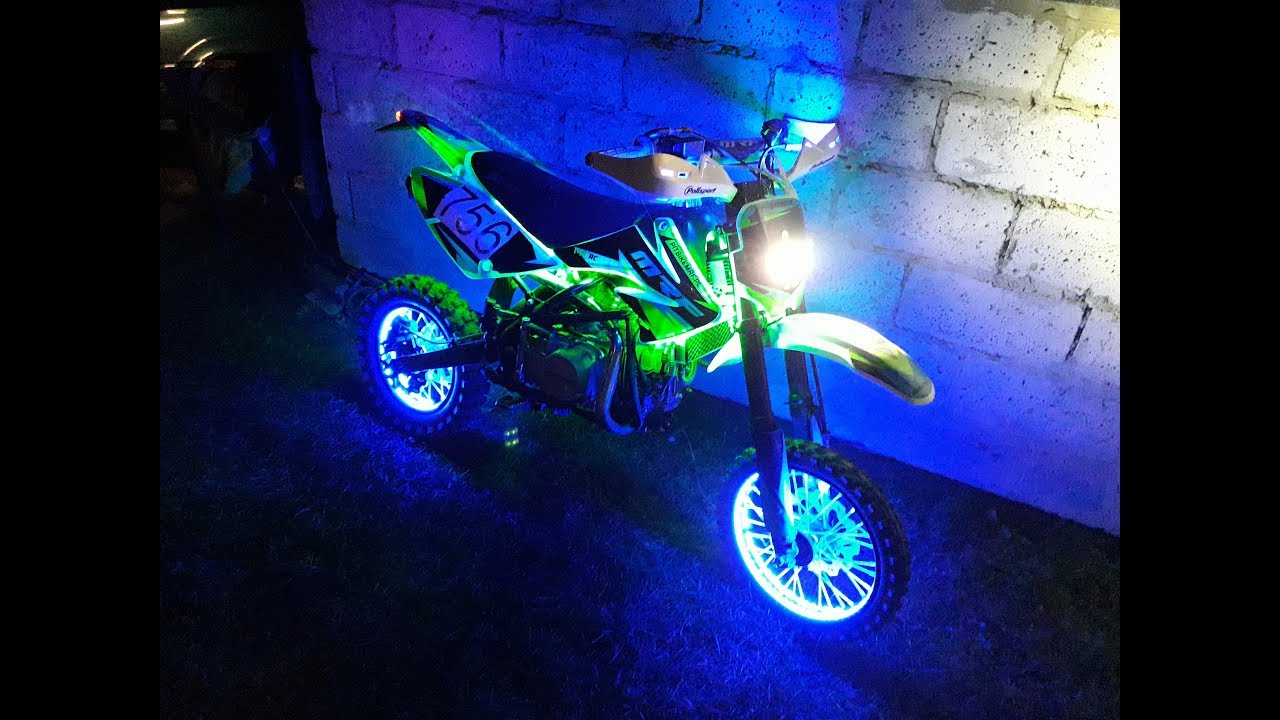 Headlight on PitBike / MRF 140rc tuning by Pan MRF / Led PitBike