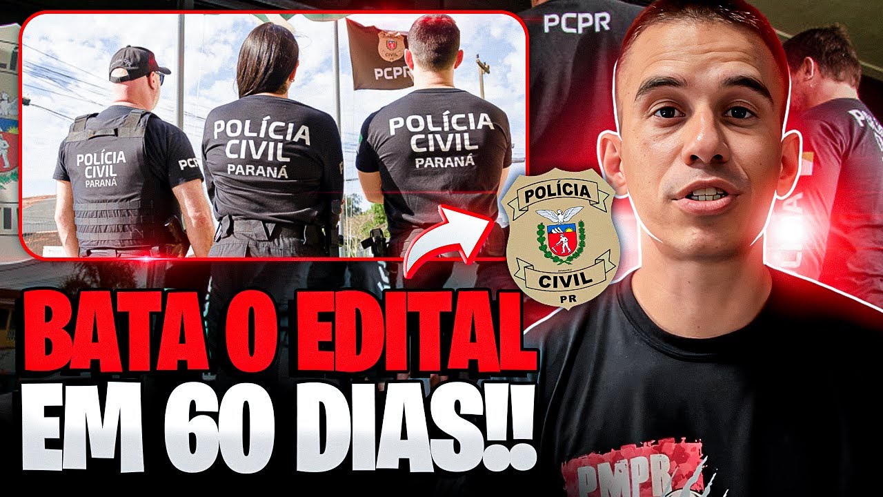 BATA O EDITAL DA PCPR EM DOIS MESES em 2026