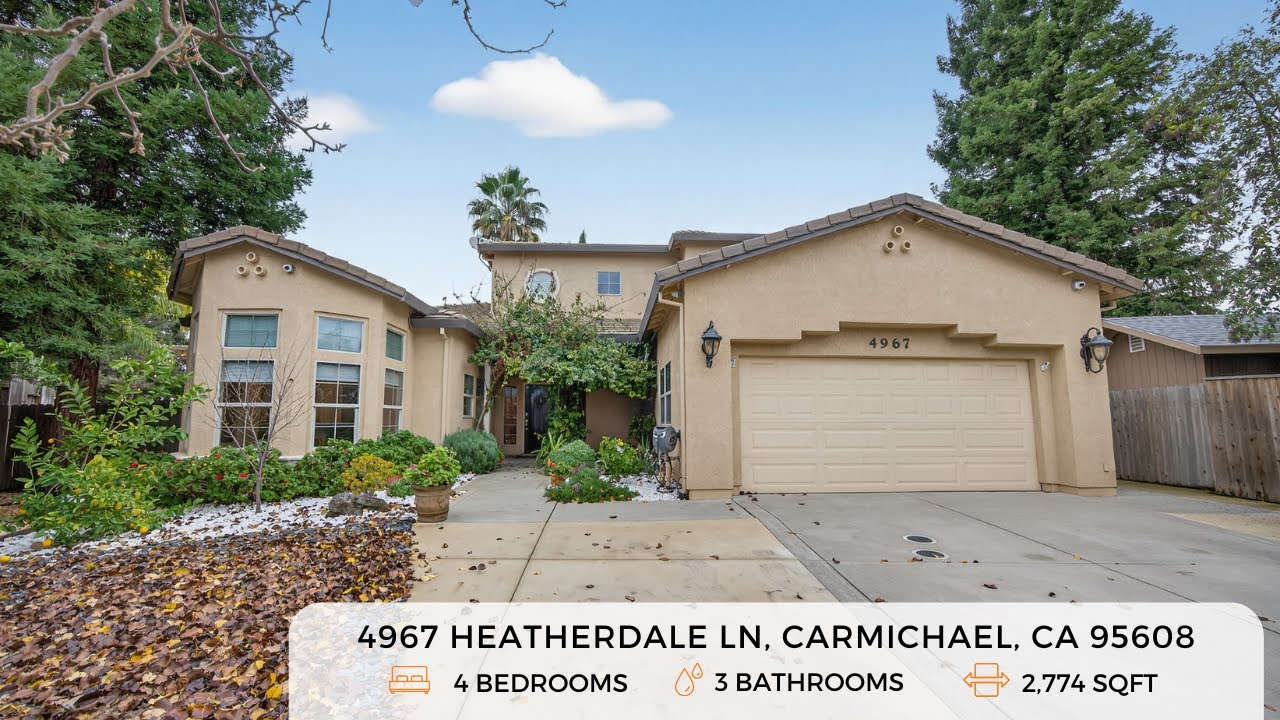 Stunning 4-Bed Home with Pool in Carmichael, CA | 4967 Heatherdale Lane