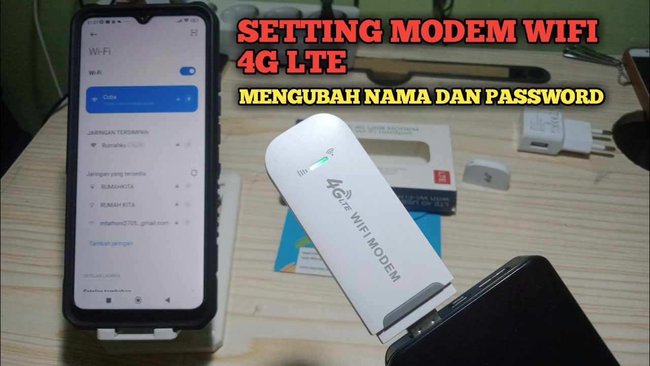 Setting modem wifi 4G LTE all operator || Ganti nama dan password modem wifi
