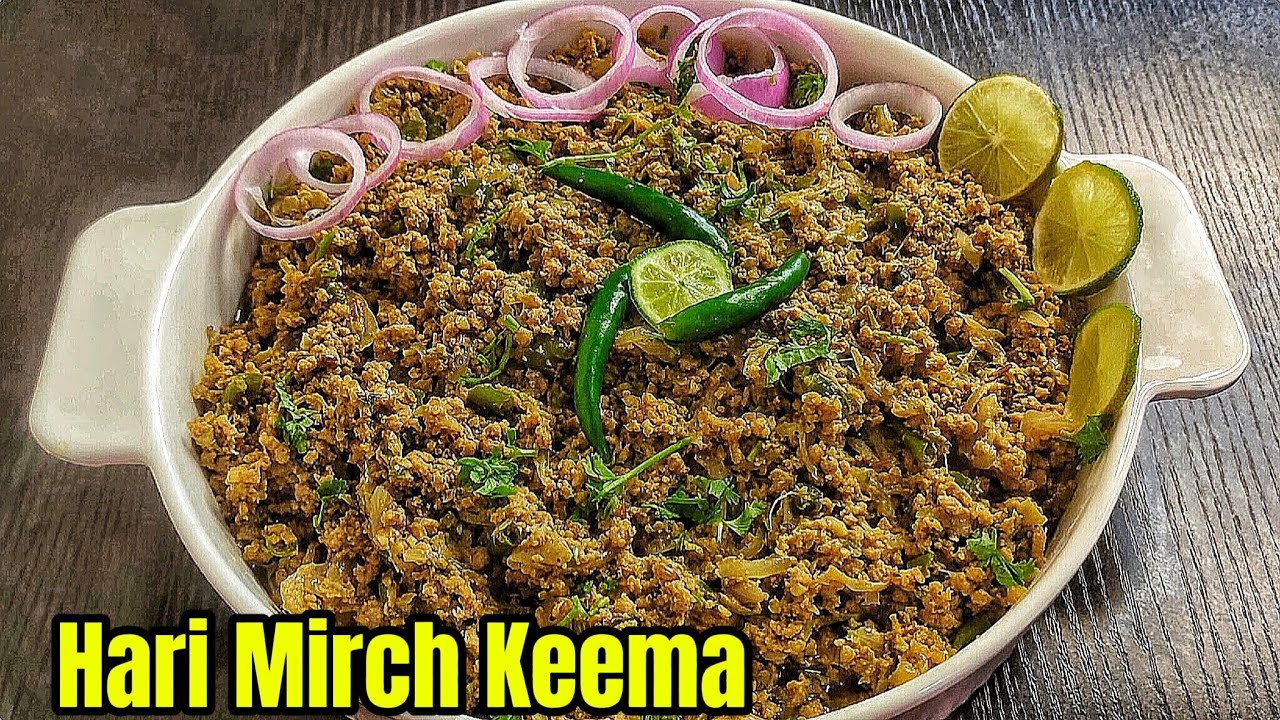 Hari Mirch Keema | Tasty Green Chilli Keema | Hari Mirch Wala Bhuna Keema | Spicy Hari Mirch Qeema |