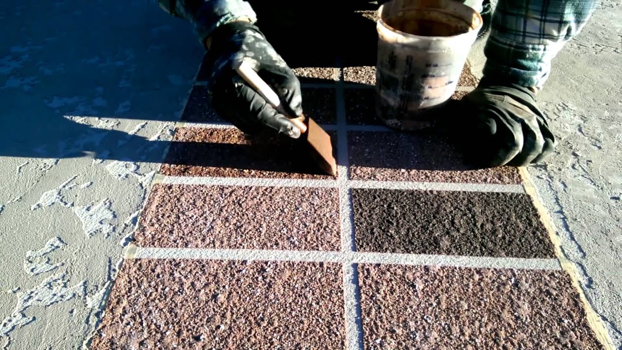 Decorative Concrete Tuscan Slate Brick Boarder Antique Taupe Patio Custom Concrete Lake Ozark