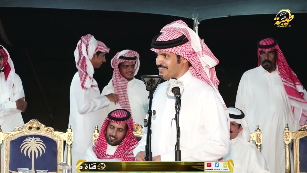 زيد العضيله و عبدالعزيز الوذيناني ابوزيد احرمك من ذاده اللي وسط ماعونه