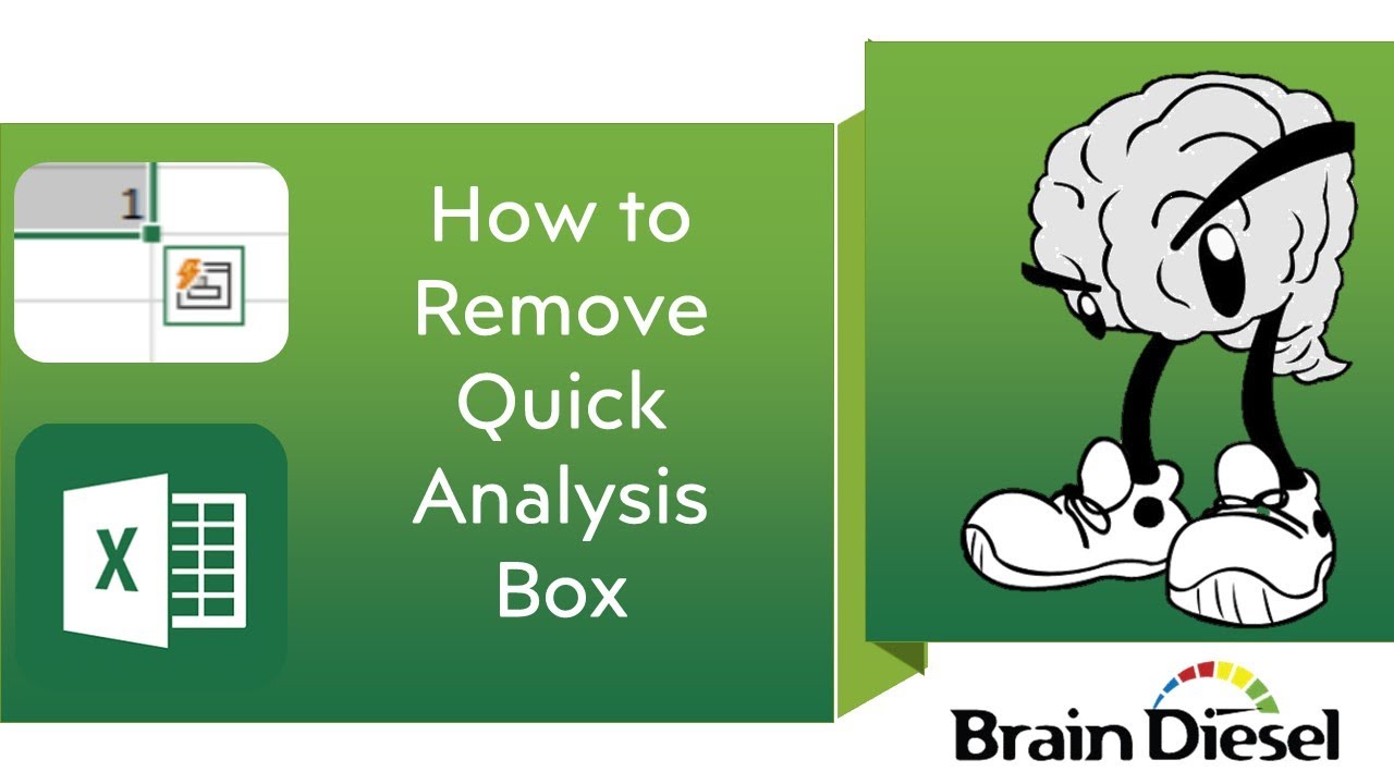 Remove Quick Analysis Box