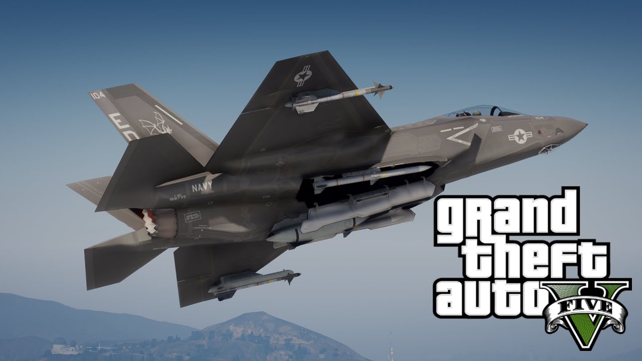 GTA V F-35C Lightning II Stealth Jet [MOD]