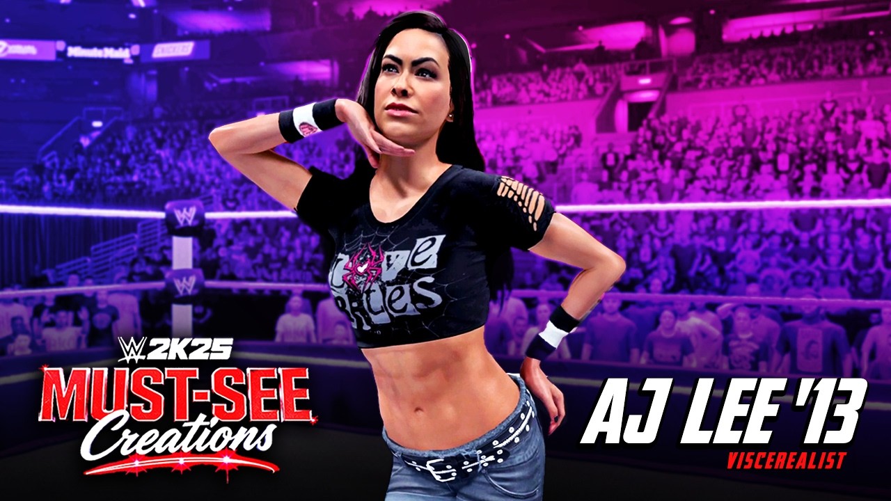 Творения WWE 2K25, которые нельзя пропустить – Unreal AJ Lee Caw