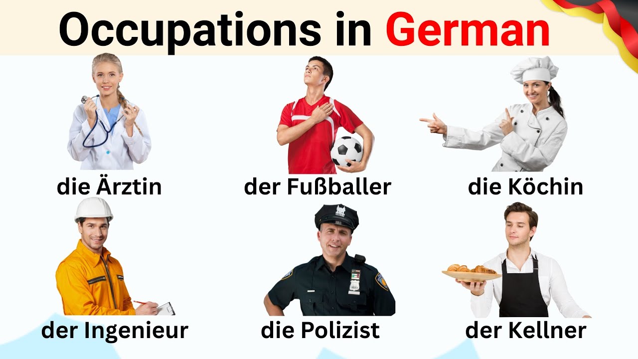 Occupations in German | German for Beginners | Jobs in German | German Vocabulary