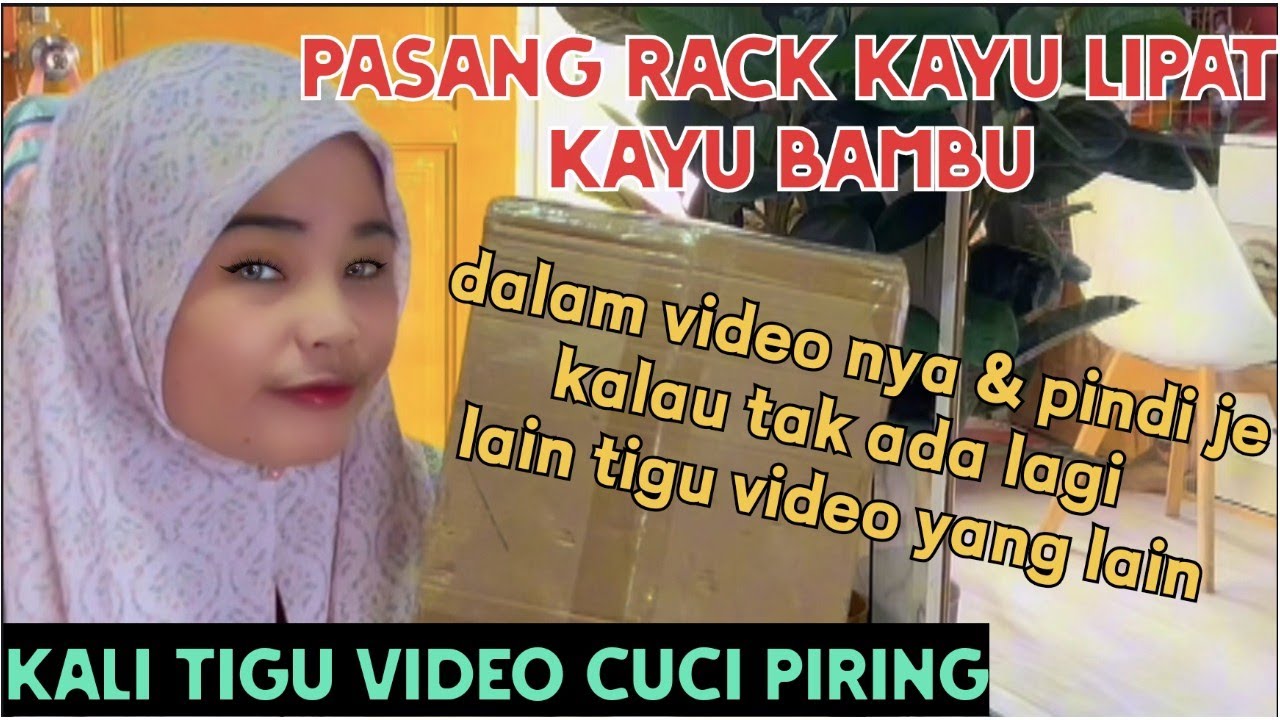 pasang rack kayu lipat