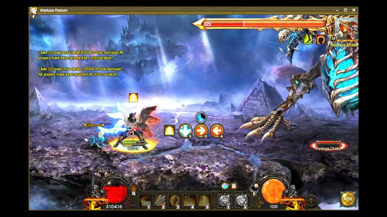Wartune Reborn - World Boss Knight S95 Crysis (455k)