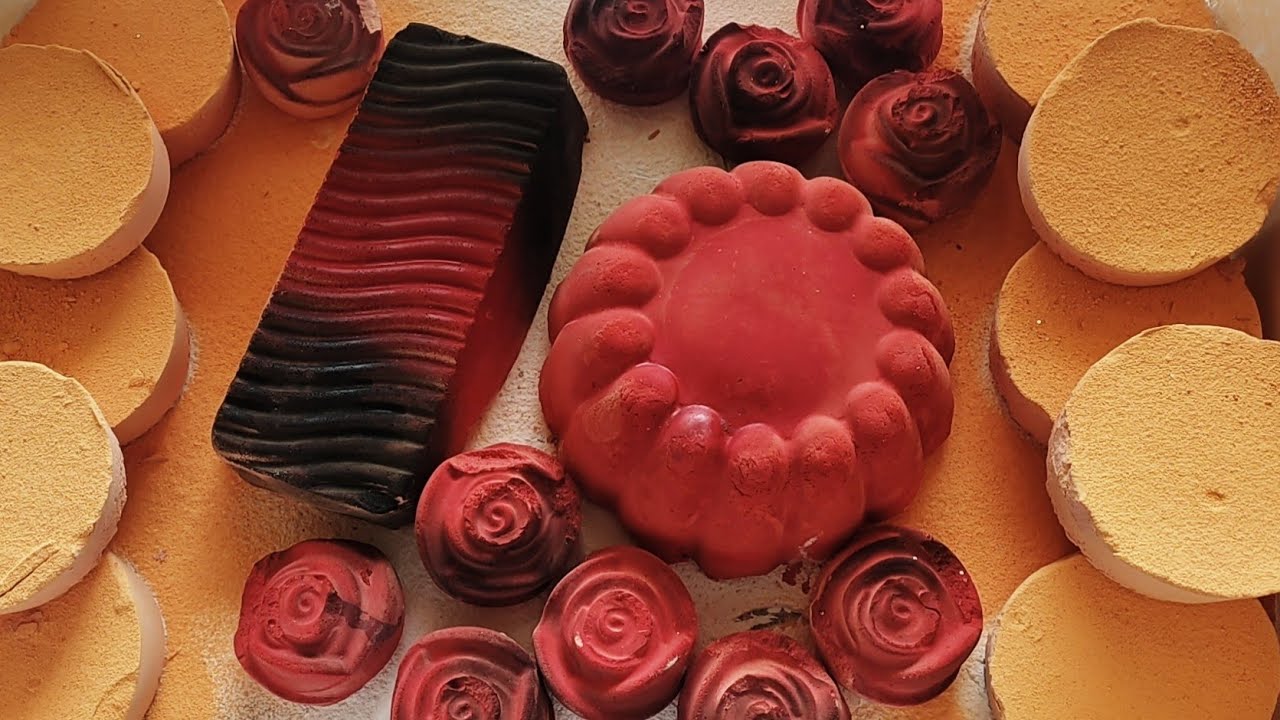 Orange, Red and Black Crush | ASMR| Anxiety Relief| Sleep Aid| Oddly Satisfying| Repost