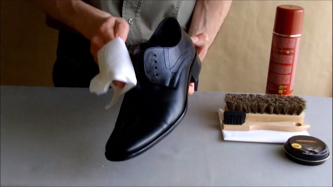 ASMR Shoe shine and wax. (no talking) re-make