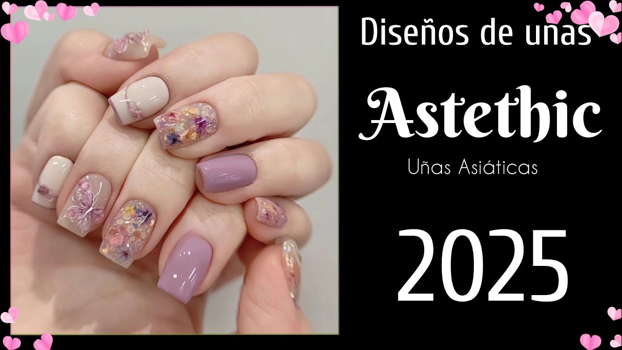 LOS MEJORES DISEÑOS DE UÑAS ASTETHIC 2025 #uñasdemoda #uñascortas #uñascoreanas #polishnails #2025 