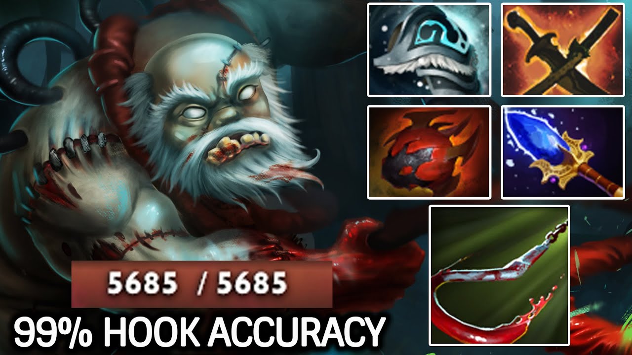 PUDGE 99% HOOK ACCURACY &ndash; GANK MACHINE UNLEASHED Dota 2