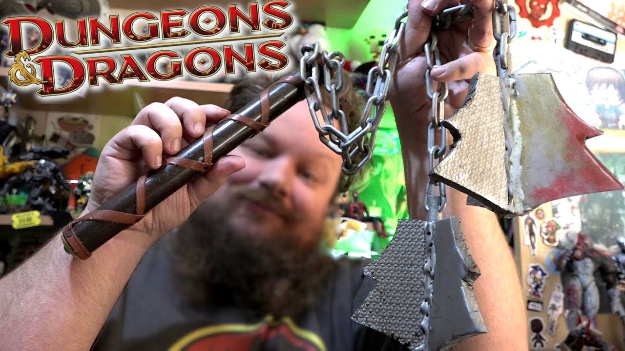 Making a Dungeons & Dragons Foam LARP Flail! (One Day Build)