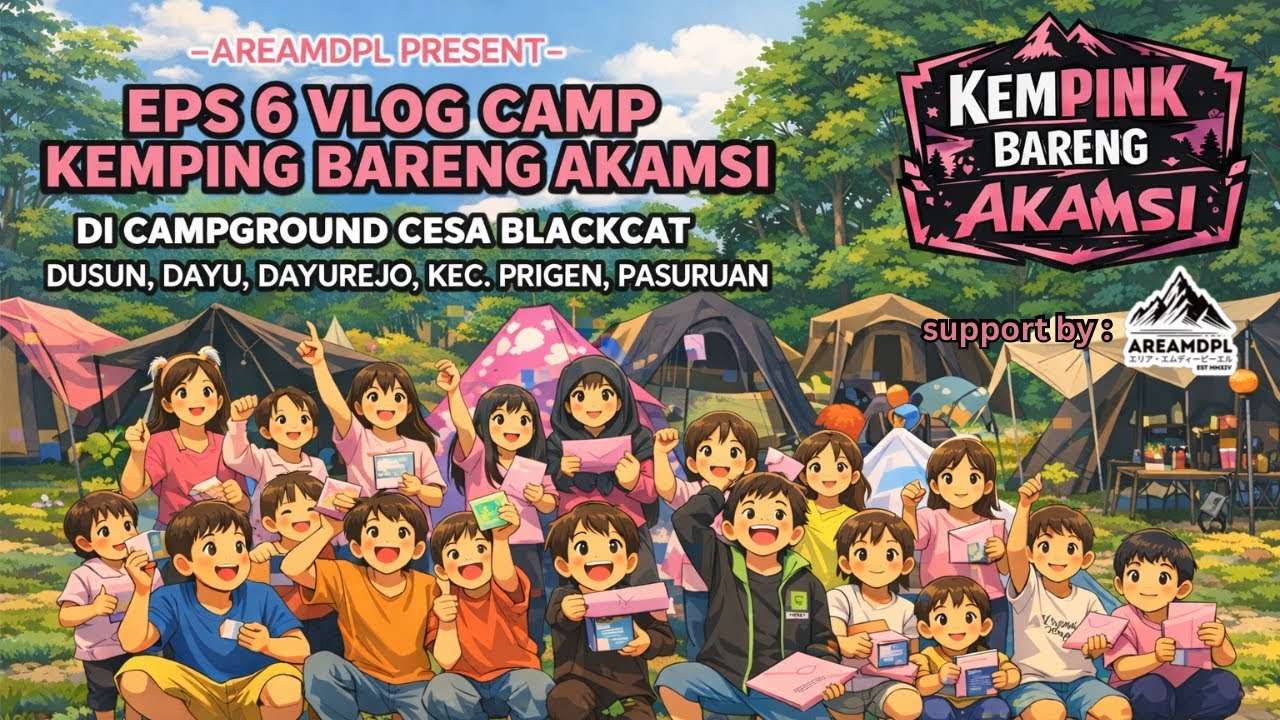 Kempink Bareng AKAMSI Seru,rame & Meriah | Campground Cesa Black Cat Prigen, Pasuruan