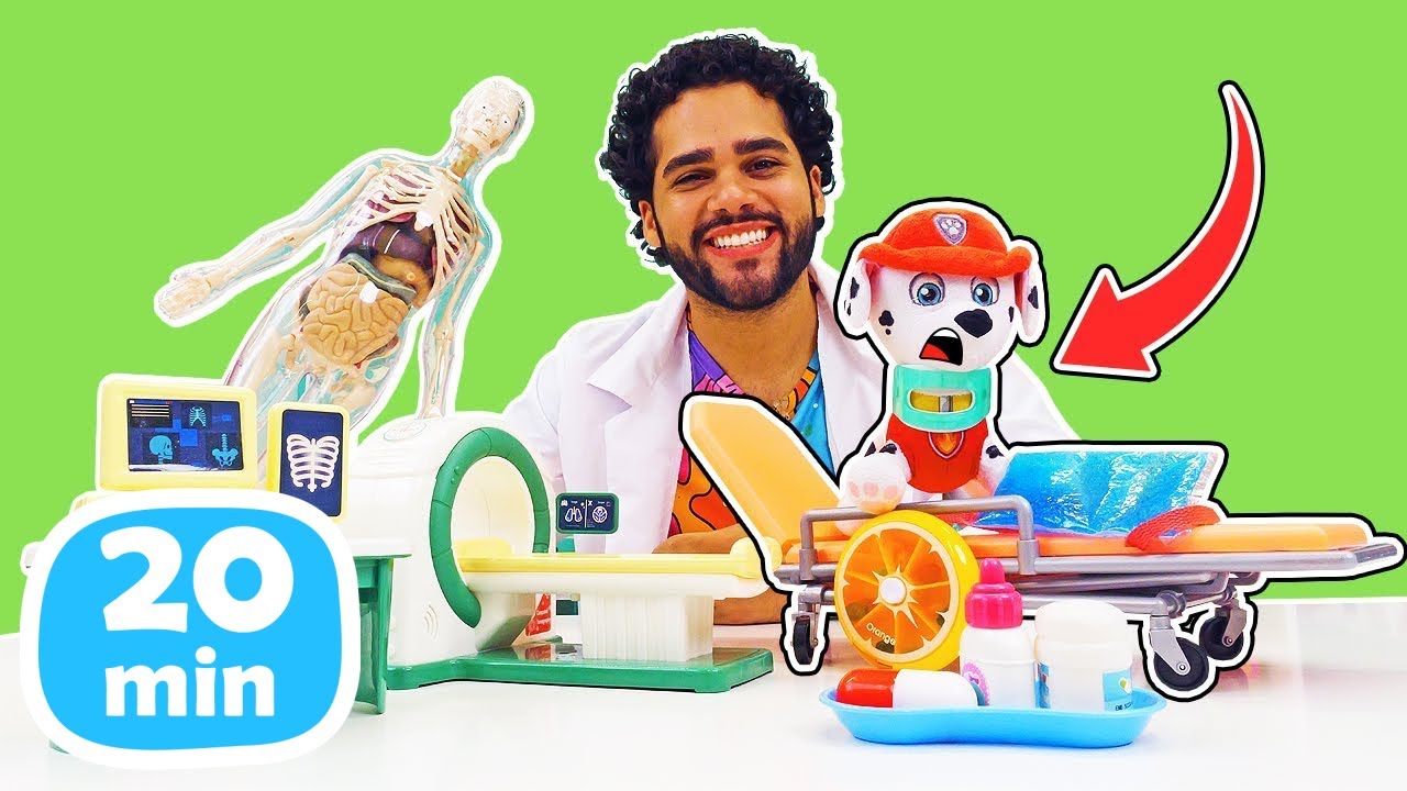 Doutor de Brinquedo em Ação: Salvando a Patrulha Canina! Vídeo Infantil