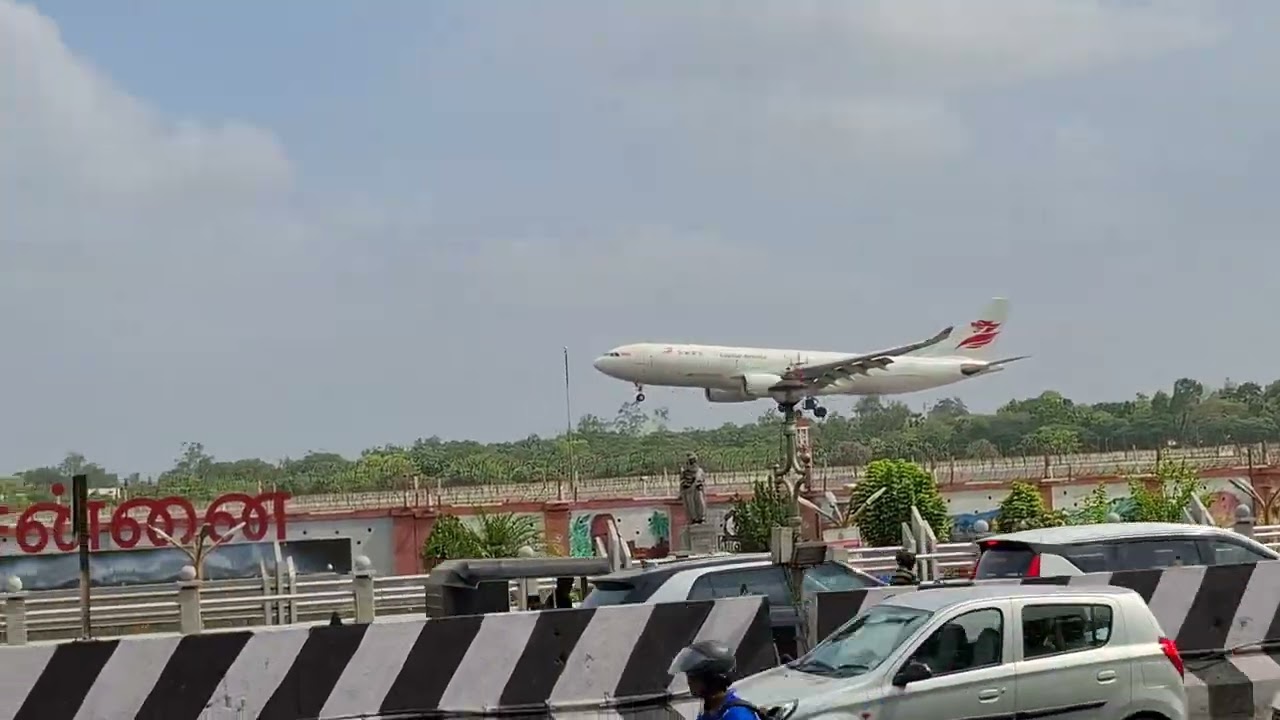 Cargo flight landing in chennai airport 🛫 