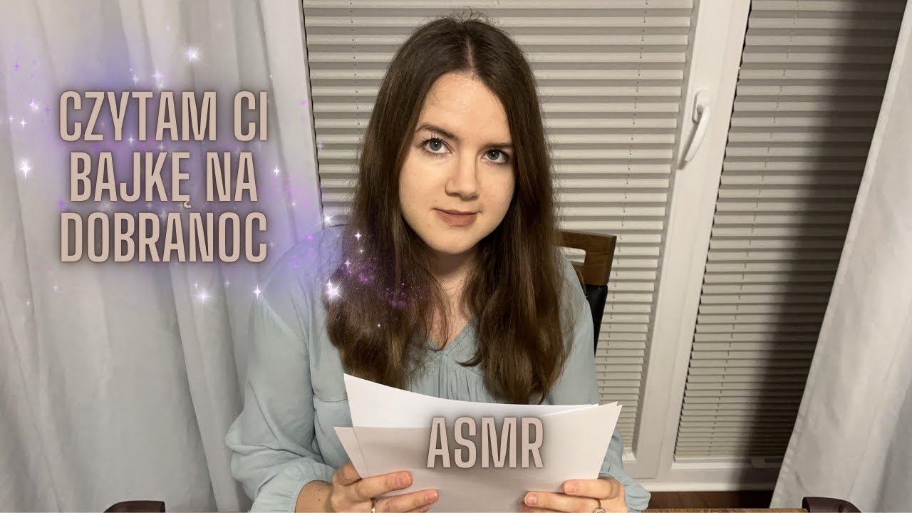 ASMR PL - Jabłonka - czytam Ci szeptem bajkę na dobranoc. Szeptanie, szelest kartek.
