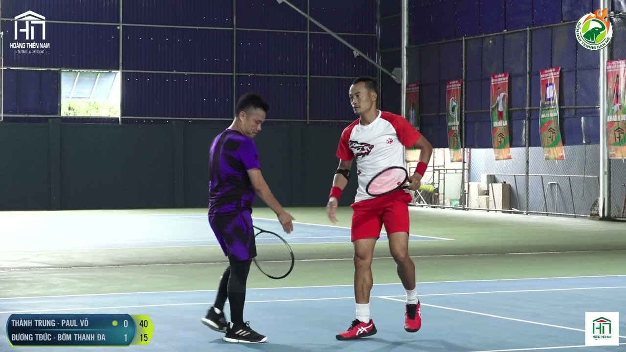 SIÊU CÚP 2000 - Hoàng Thành Trung - Paul Võ VS Đương Thủ Đức - Bờm Thanh | Tennis Phong Trào