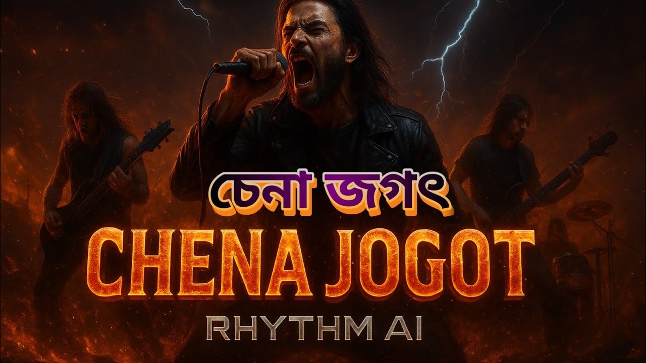 চেনা জগৎ (CHENA JOGOT) | Bangla AI Metal Rock | Rhythm AI | Official Music Video 2025