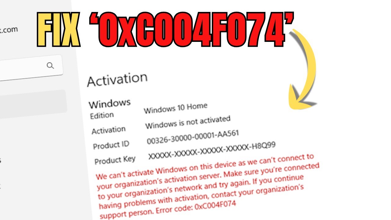 Исправление ошибки «Мы не можем активировать Windows на этом устройстве, так как не можем подключ...