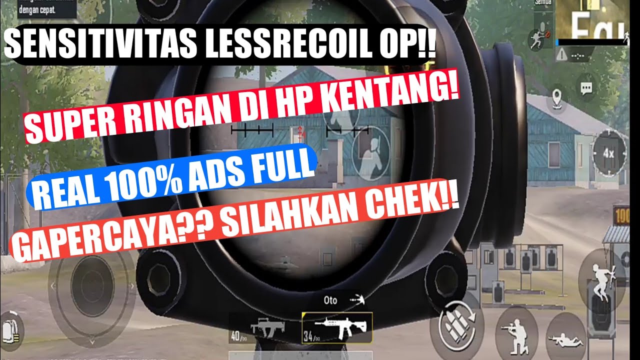 Sensitivitas Full Ads Terbaik | Less Recoil!