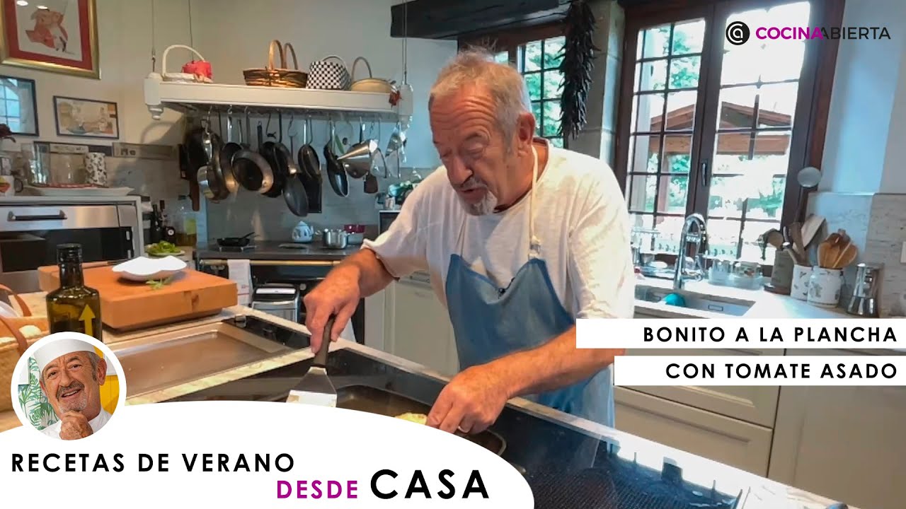 BONITO a la plancha con tomate asado 🐟 Arguiñano 🍅 - Recetas de verano desde CASA - Cocina Abierta