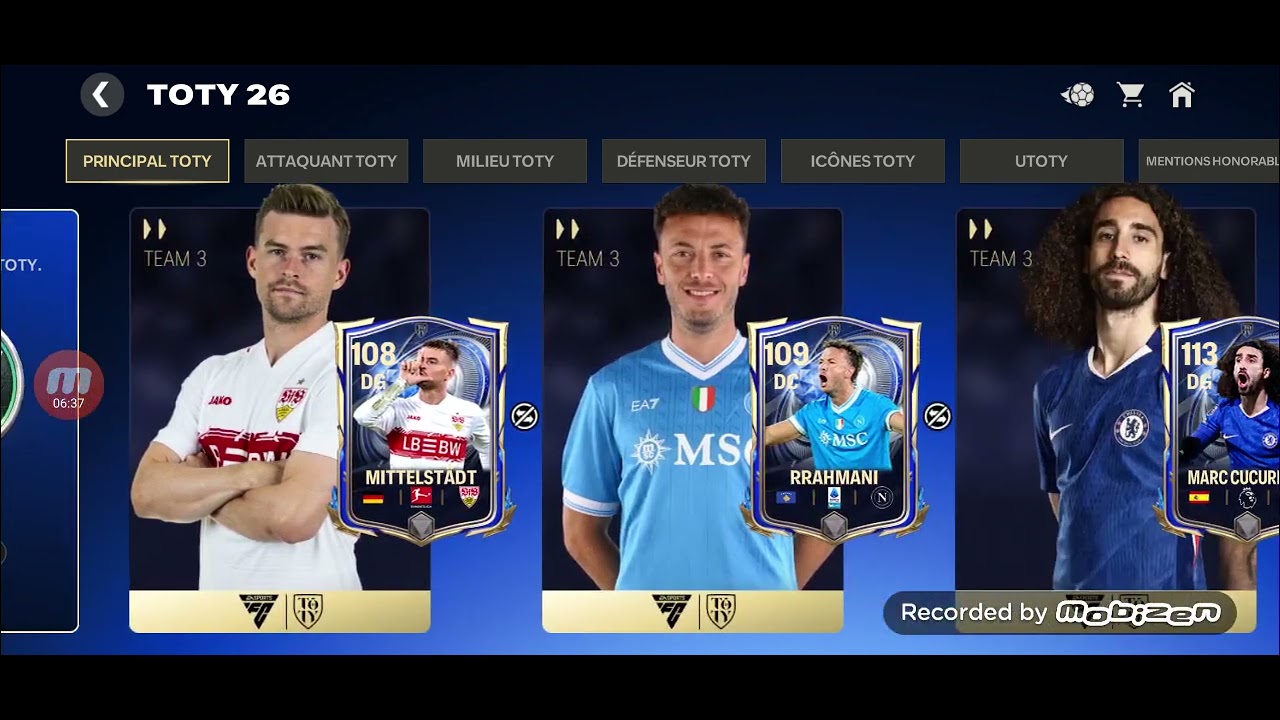 Je joue à FC mobile