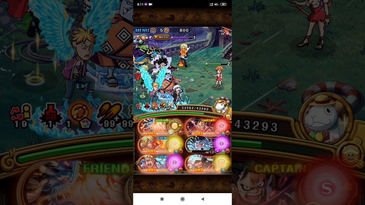 Snakeman + Kaido VS. Sanji and Franky Super Evolution Skull Island (Unlockable Quests) | Pinoy OPTC