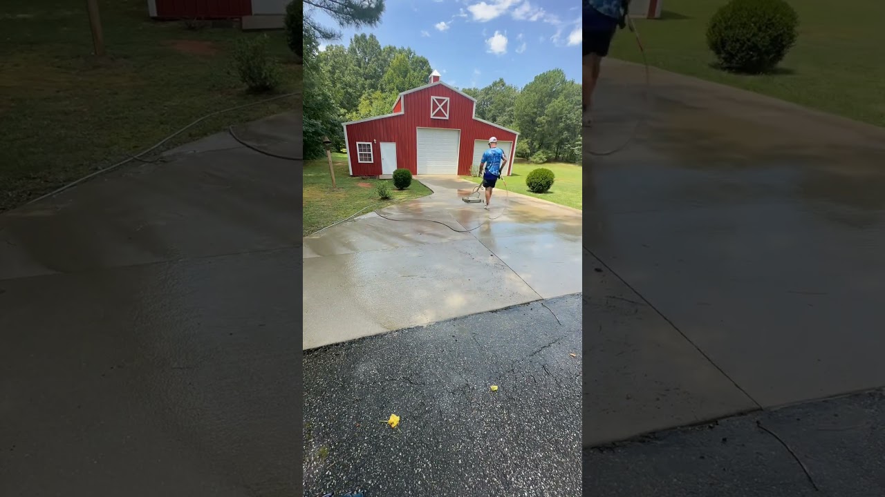 This barn = perfect man cave #pressurewashing
