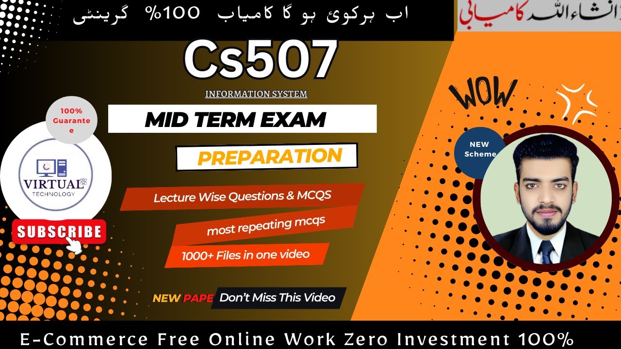 Cs507 midterm exam Preparation - How to get full marks Cs507- Cs507 Lecture wise MCQS & Tricks#Cs507