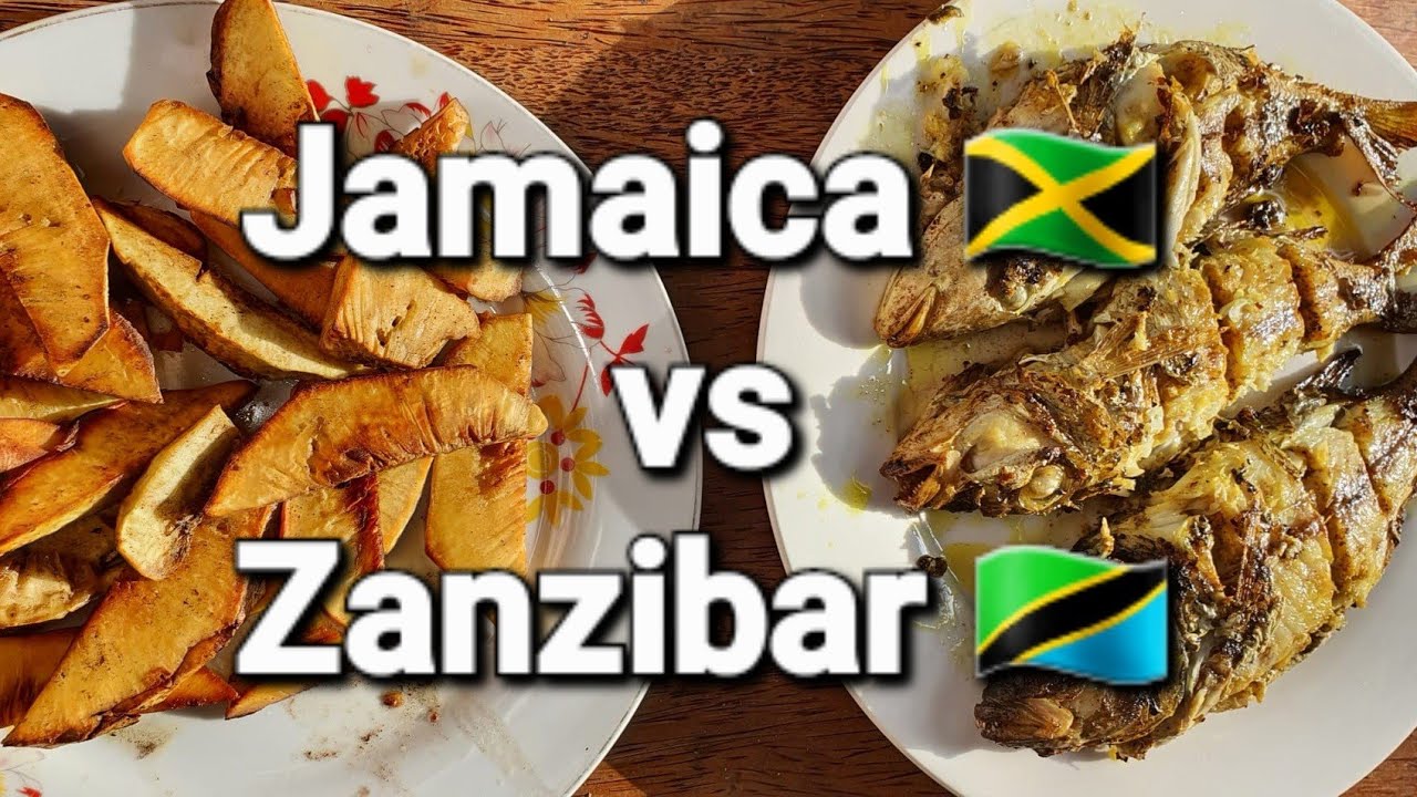 Jamaica Style 🇯🇲 vs 🇹🇿 Zanzibar Style / Roasted Breadfruit / Boiled Sheli Sheli