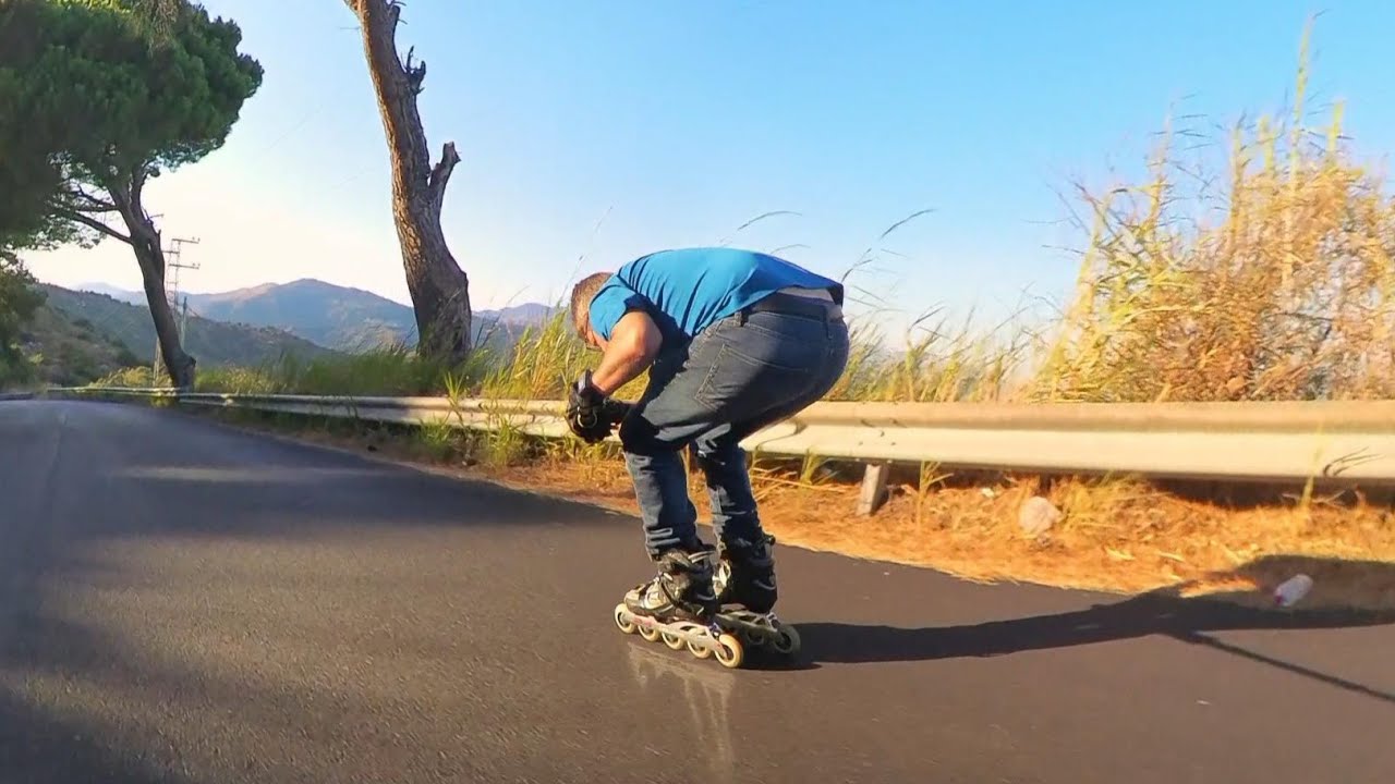 Inline Skating Downhill in Sicily Aug 2025