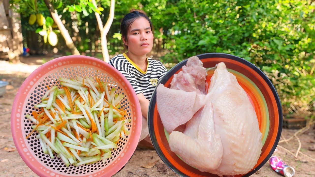 How to cook chicken with vegetables for a delicious taste, a rural woman's recipe. 