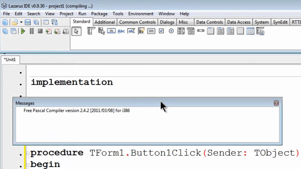 Free Pascal App Tutorial 1 - Getting Started And Free Download Link - Lazarus