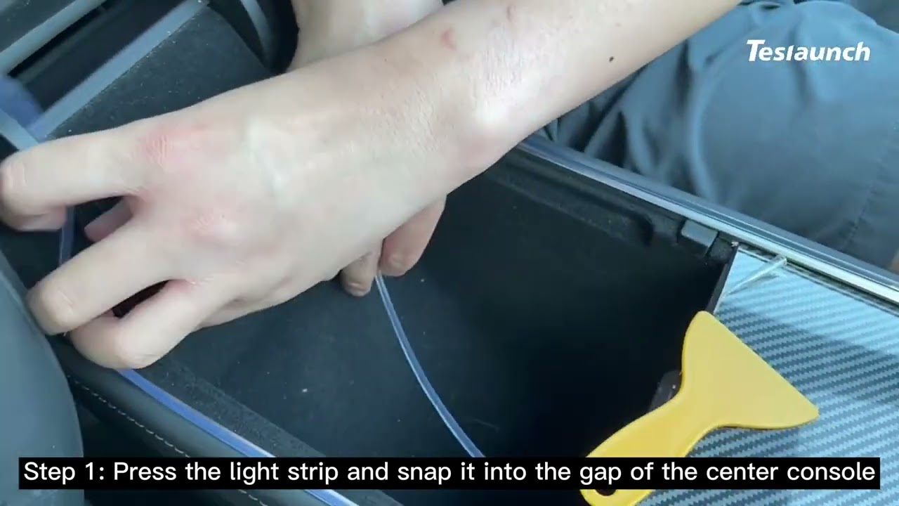 Center console light strip installation instructions