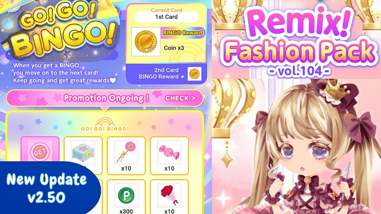 CocoPPa Play | New Update Go Go Bingo! I Purchased the Fashion Pack