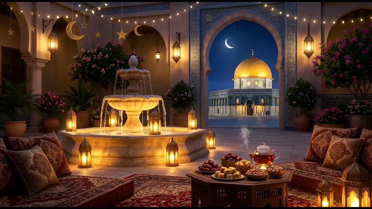 سورة يس والرحمن والواقعة والملك مكررة المنشاوي قبة الصخرة أجواء مريحة في رمضان 2026 الدافئة|Ramadan
