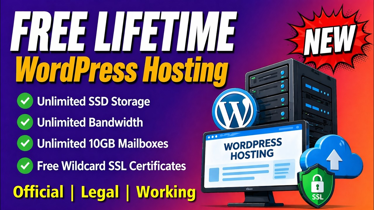 Как получить БЕСПЛАТНЫЙ пожизненный хостинг для WordPress | Неограниченный SSD + пропускная спосо...